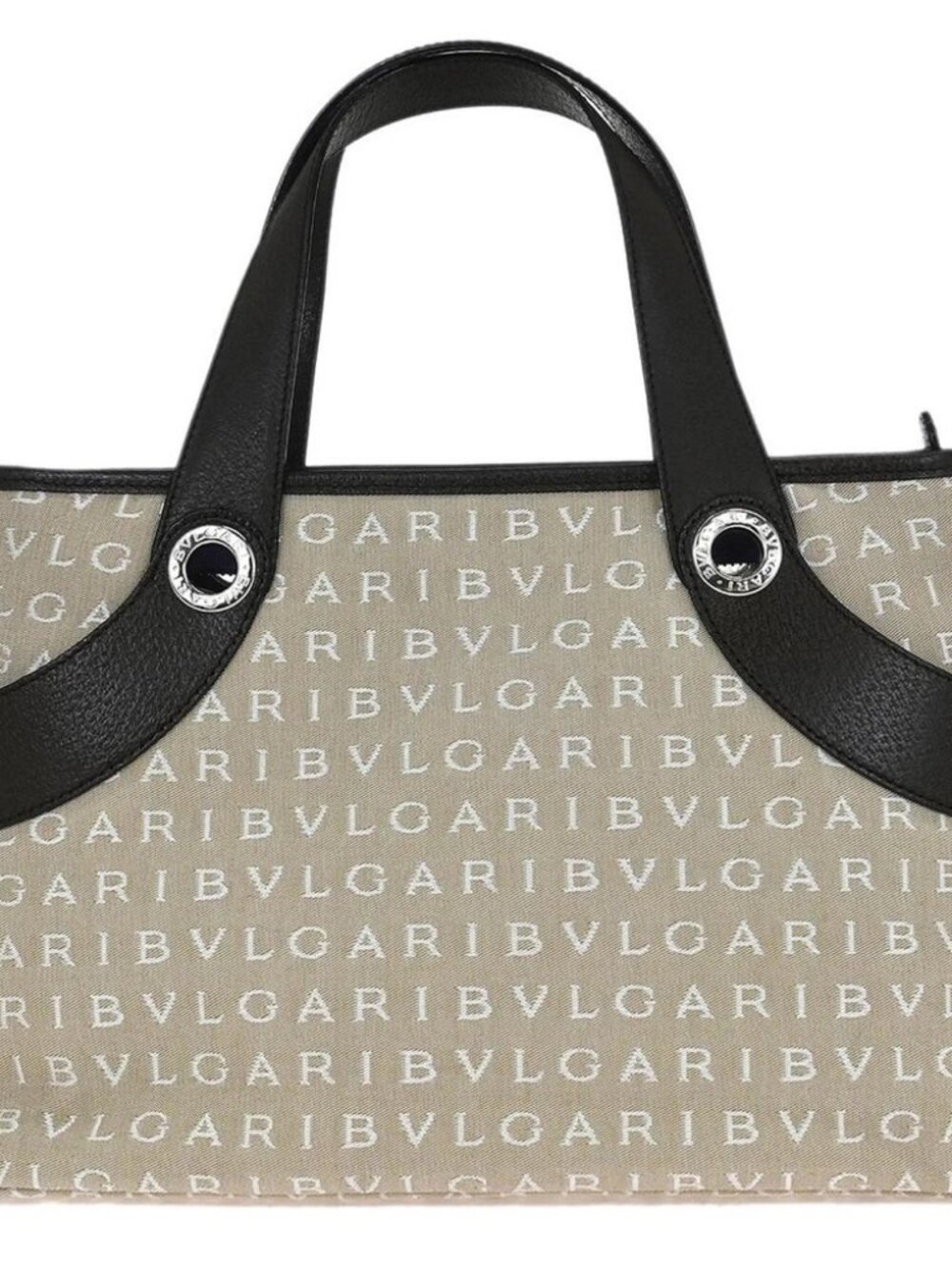 Bvlgari Beige Brown Logomania Tote Bag LAMTEA 154760